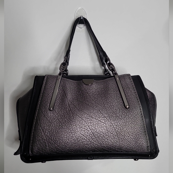 Coach Dreamer Black Textured Shoulder Bag - Picture 5 of 10
